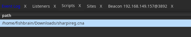 Loading the CNA aggressor script in the C2 framework